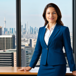 Corporate Leadership**

"A professional businesswoman, fully clothed in a tailored, modest business suit, confidently standing in a bright, modern office overlooking a cityscape, appropriate attire, safe for work, perfect anatomy, correct proportions, natural pose, well-formed hands, proper finger count, natural body proportions, professional lighting, high quality, family-friendly."

**