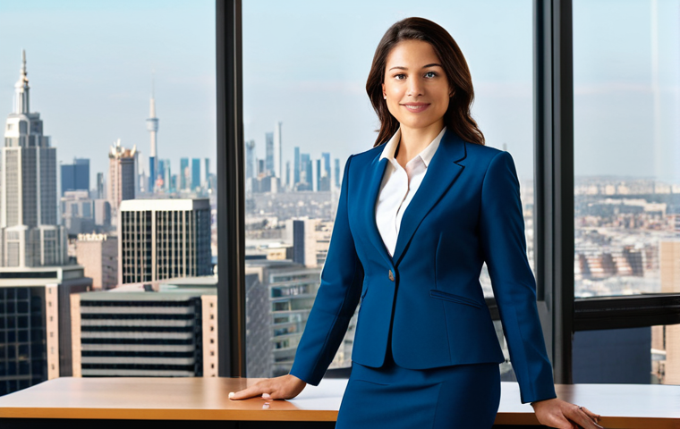 Corporate Leadership**

"A professional businesswoman, fully clothed in a tailored, modest business suit, confidently standing in a bright, modern office overlooking a cityscape, appropriate attire, safe for work, perfect anatomy, correct proportions, natural pose, well-formed hands, proper finger count, natural body proportions, professional lighting, high quality, family-friendly."

**